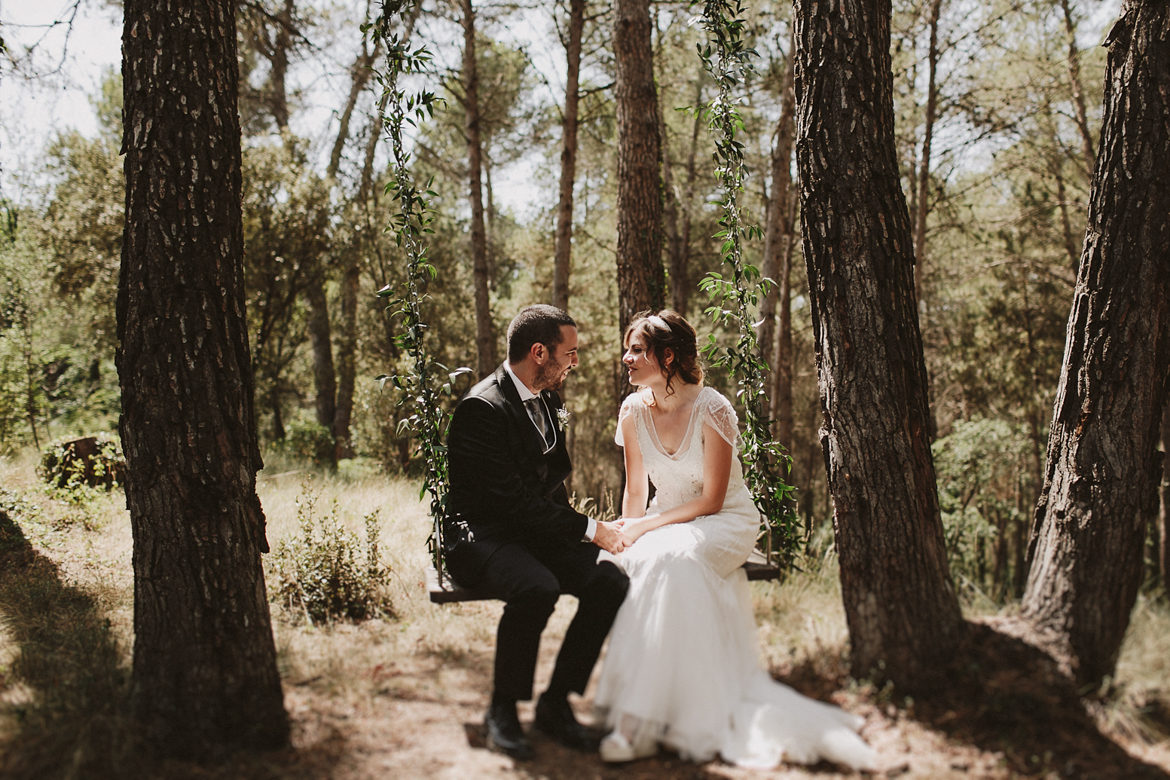 Un casament vintage i romàntic al bosc: P&J